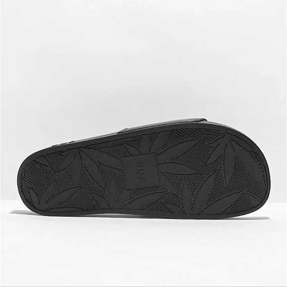 HUF OG Black Slide Sandals Unisex Size M 11 / W 12.5 NWT main image 4